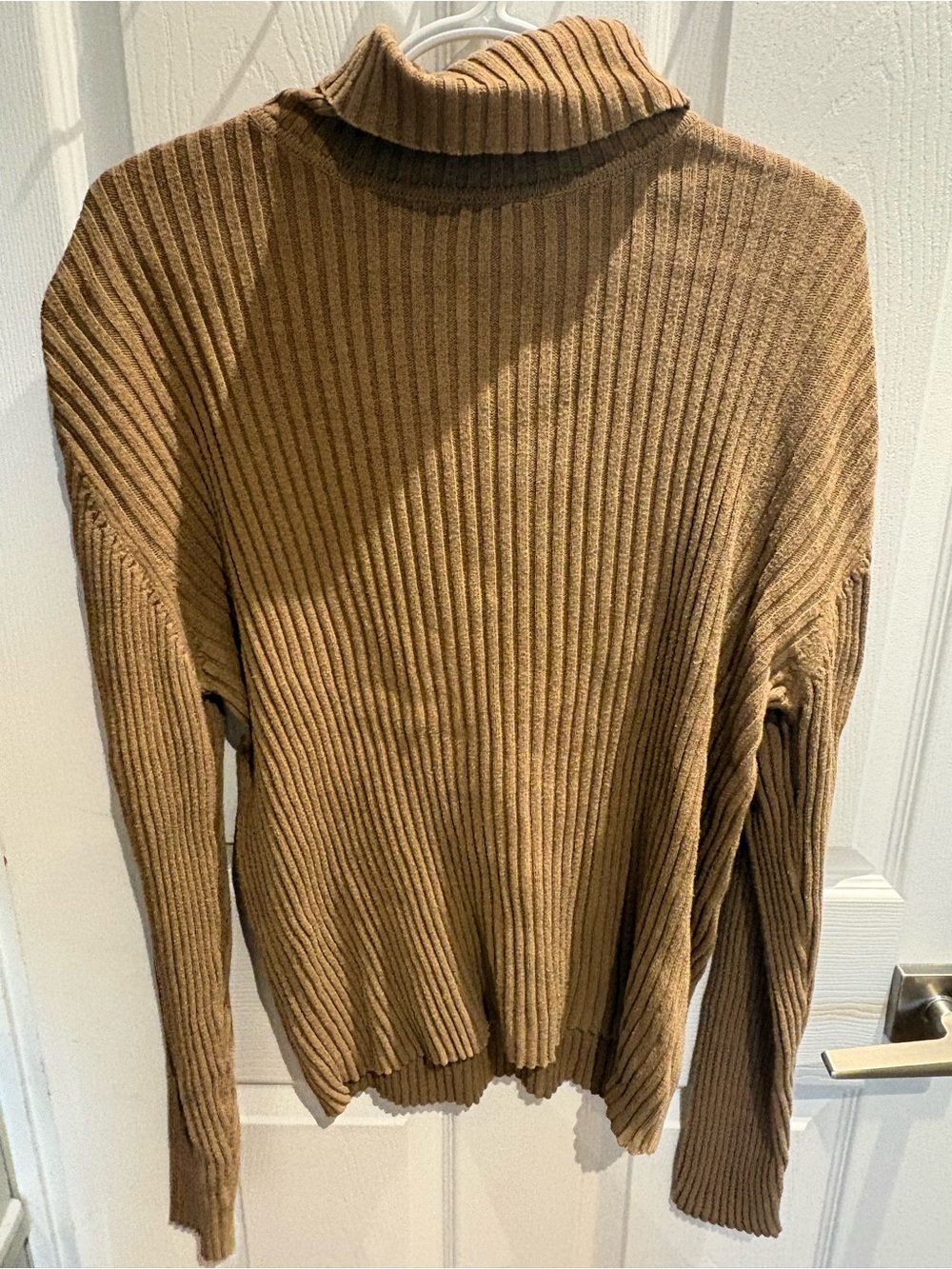 Vintage Gap Ribbed Turtleneck Sweater - Brown